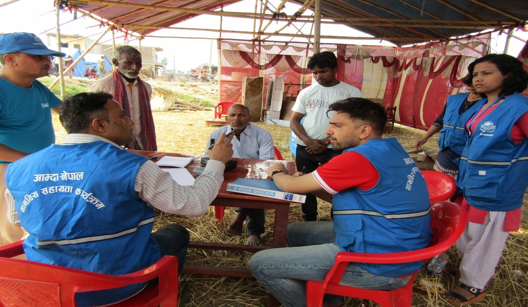 Health Camp for Windstorm affected of Bara and Parsa District 2075.12.23